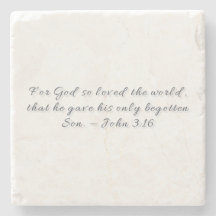 Johannes 3,16, Geschenk Untersetzer
