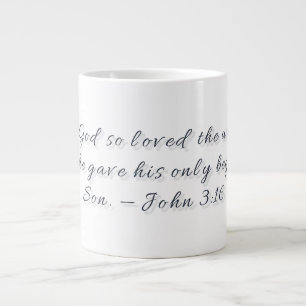 Johannes 3,16, Geschenktasse Jumbo-Tasse