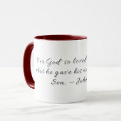 Johannes 3,16, Geschenktasse Tasse (Vorderseite Links)