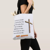 Johannes 3:16 Kreuz Tasche (Von Nahem)
