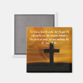 Johannes 3,16. Magnet (Vorderseite/Rückseite)