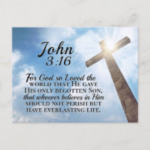 Johannes 3:16 So liebte Gott das Weltholzkreuz