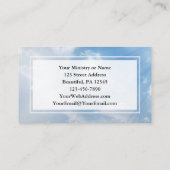 Johannes 3:16 So liebte Gott das Weltholzkreuz Visitenkarte (Rückseite)