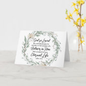 Johannes 3:16 So liebte Gott das World Bible Verse Karte (Gelbe Blume)