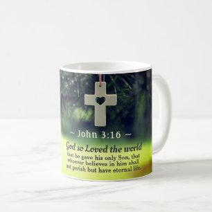 Johannes 3:16 So liebte Gott die Welt, die er sein Kaffeetasse