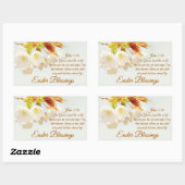 Johannes 3:16 So liebte Gott die Welt, Ostern Rechteckiger Aufkleber (Blatt)