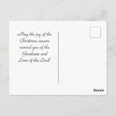 Johannes.3:16 So liebte Gott die Welt, Weihnachten Postkarte (Rückseite)