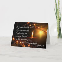 Johannes 3:16 So liebte Gott die Welt, Weihnachtsk