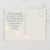 Johannes 3:16 So liebte Gott die Welt, Weihnachtsk Postkarte (Rückseite)