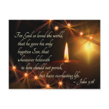 Johannes 3:16 So liebte Gott die Welt, Weihnachtsk