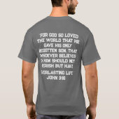 Johannes 3,16 T-Shirt (Rückseite)