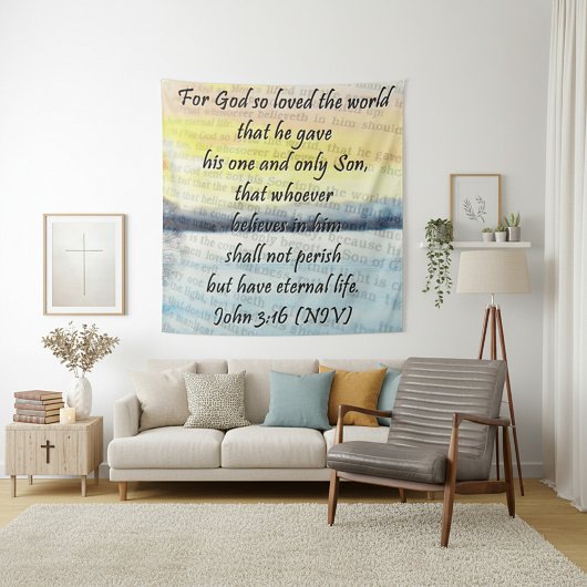 Johannes 3:16 wandteppich