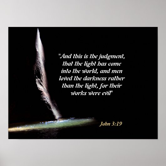 Johannes 3:19 poster (Vorne)