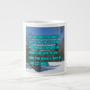Johannes 3:31 WEBU Mug Jumbo-Tasse