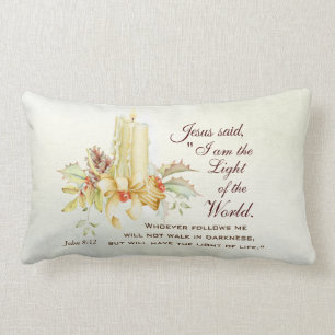 Johannes 8:12 Jesus sagte: Ich bin das Licht der W Lendenkissen