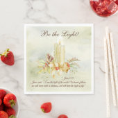 Johannes 8:12 Jesus sagte: Ich bin das Licht der W Serviette (Beispiel)