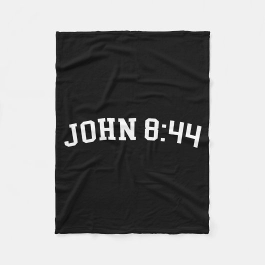 Johannes 8_44 fleecedecke (Vorderseite)