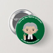 Johannes-Baptistde La Salle Button (Vorne & Hinten)
