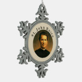Johannes Bosco Schneeflocken Zinn-Ornament (Links)