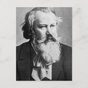 Johannes Brahms, 1879 Postkarte