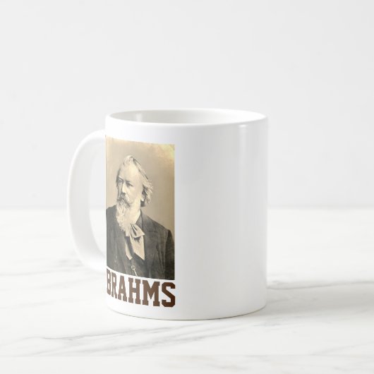 Johannes Brahms (1889) Kaffeetasse (Vorderseite Links)