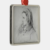 Johannes Brahms alterte zwanzig, 1853 Silbernes Ornament (Rechts)