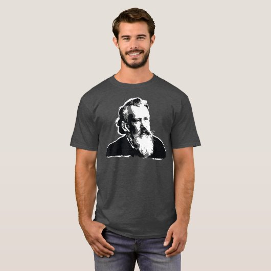 Johannes Brahms Bach Classical Music Composer T-Shirt (Vorne ganz)