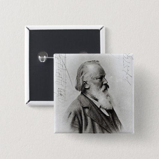 Johannes Brahms Button (Vorne & Hinten)