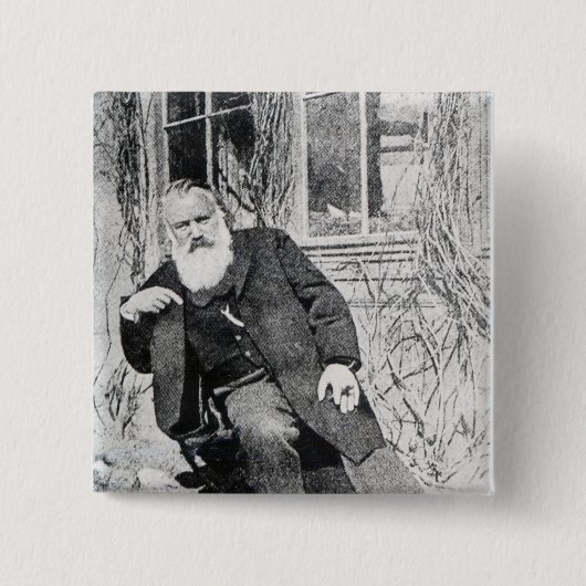 Johannes Brahms, c.1897 Button (Vorderseite)