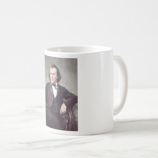Johannes Brahms - Composter Kaffeetasse (VorderseiteRechts)
