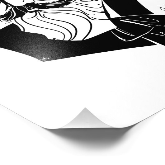 Johannes Brahms Fotodruck (Ecke)