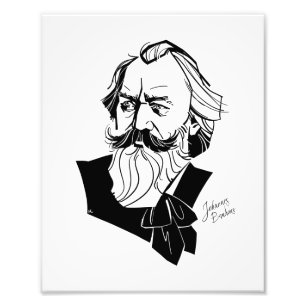 Johannes Brahms Fotodruck