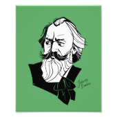 Johannes Brahms Fotodruck (Vorne)