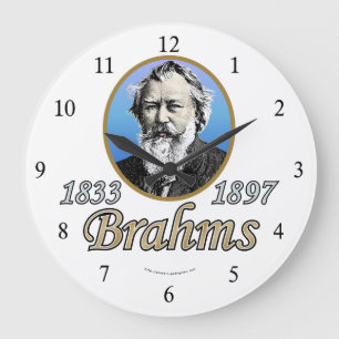 Johannes Brahms Große Wanduhr
