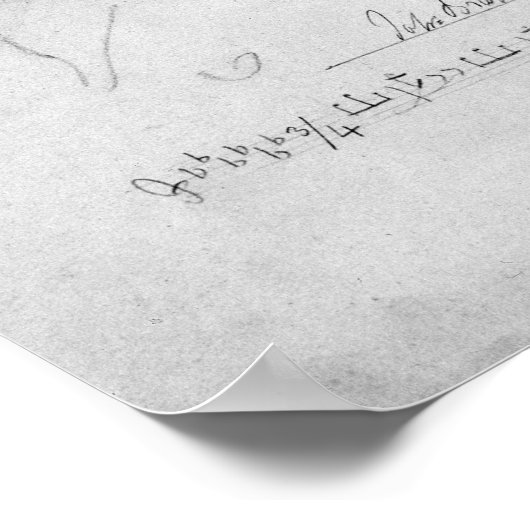 Johannes Brahms im Alter von zwanzig Jahren 1853 Poster (Ecke)