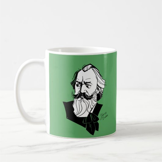 Johannes Brahms Kaffeetasse (Links)