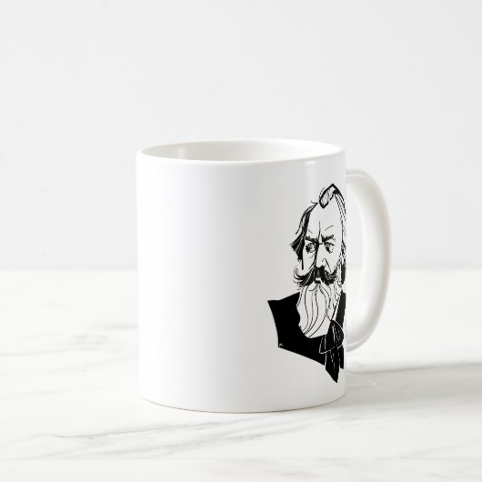 Johannes Brahms Kaffeetasse (VorderseiteRechts)