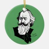 Johannes Brahms Keramik Ornament (Vorne)