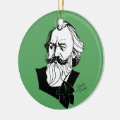 Johannes Brahms Keramik Ornament (Links)