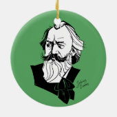 Johannes Brahms Keramik Ornament (Hinten)