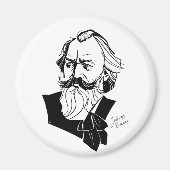 Johannes Brahms Magnet (Vorne)