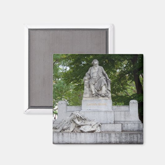 Johannes Brahms Magnet (Vorderseite/Rückseite)