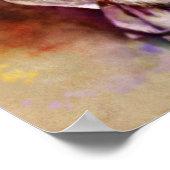 Johannes Brahms Portrait im Aquarell Style Poster (Ecke)