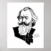 Johannes Brahms Poster (Vorne)