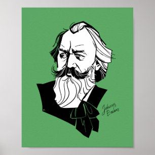 Johannes Brahms Poster