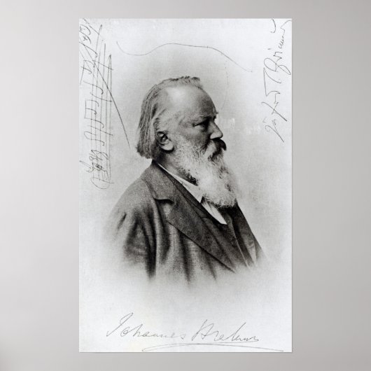 Johannes Brahms Poster (Vorne)