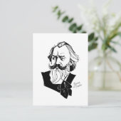 Johannes Brahms Postkarte (Stehend Vorderseite)