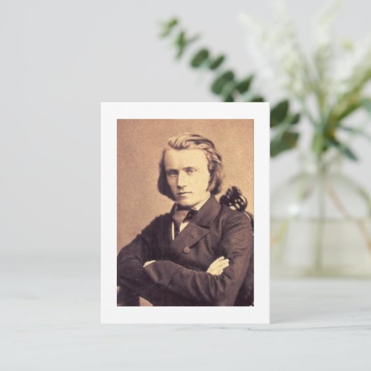Johannes Brahms Postkarte (Stehend Vorderseite)