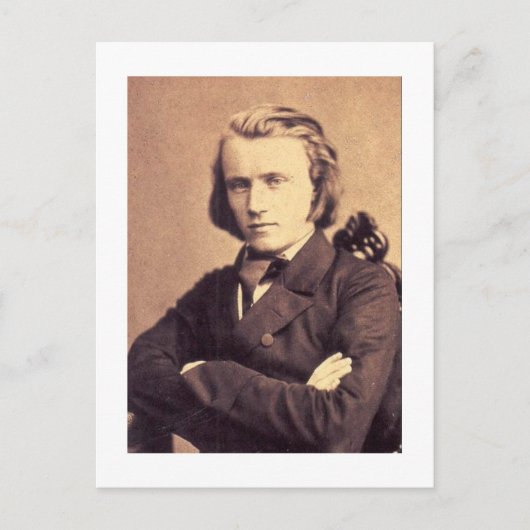 Johannes Brahms Postkarte (Vorderseite)