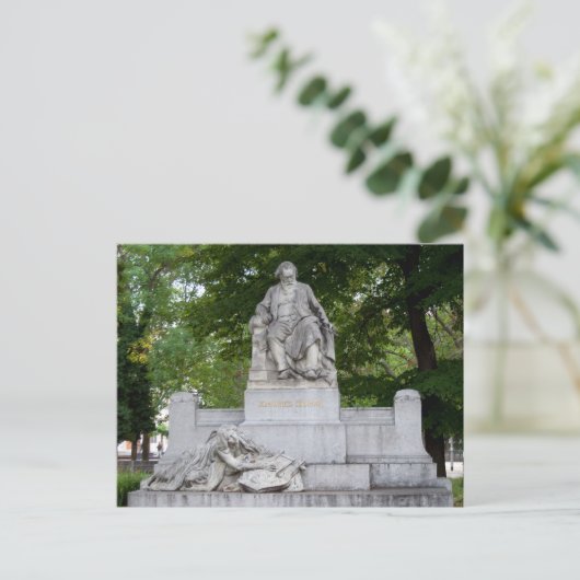 Johannes Brahms Postkarte (Stehend Vorderseite)
